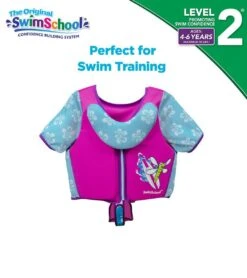 Kids' Deluxe Swim Trainer Vest With Collar -Swimline Store 5665917108392 pinkblue 6a