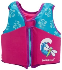Kids' Printed Swim Vest With Safety Strap -Swimline Store 5665917501608 pinkblue 3a