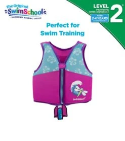Kids' Printed Swim Vest With Safety Strap -Swimline Store 5665917501608 pinkblue 8a