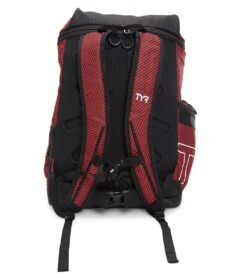 TYR Alliance 45L Team Carbon Print Backpack -Swimline Store 5666288238760 red 4a