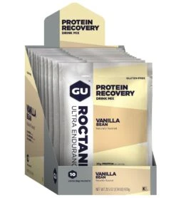 Gu Roctane Protein Recovery Mix ( 10 Single Serve Packs) -Swimline Store 5666610446504 vanilla 1a