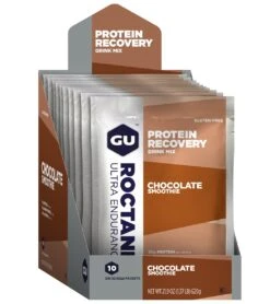 Gu Roctane Protein Recovery Mix ( 10 Single Serve Packs) -Swimline Store 5666610577576 chocolate