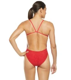 TYR Women's Guard Mantra Cutoutfit One Piece Swimsuit -Swimline Store 5667158327464 red 3a