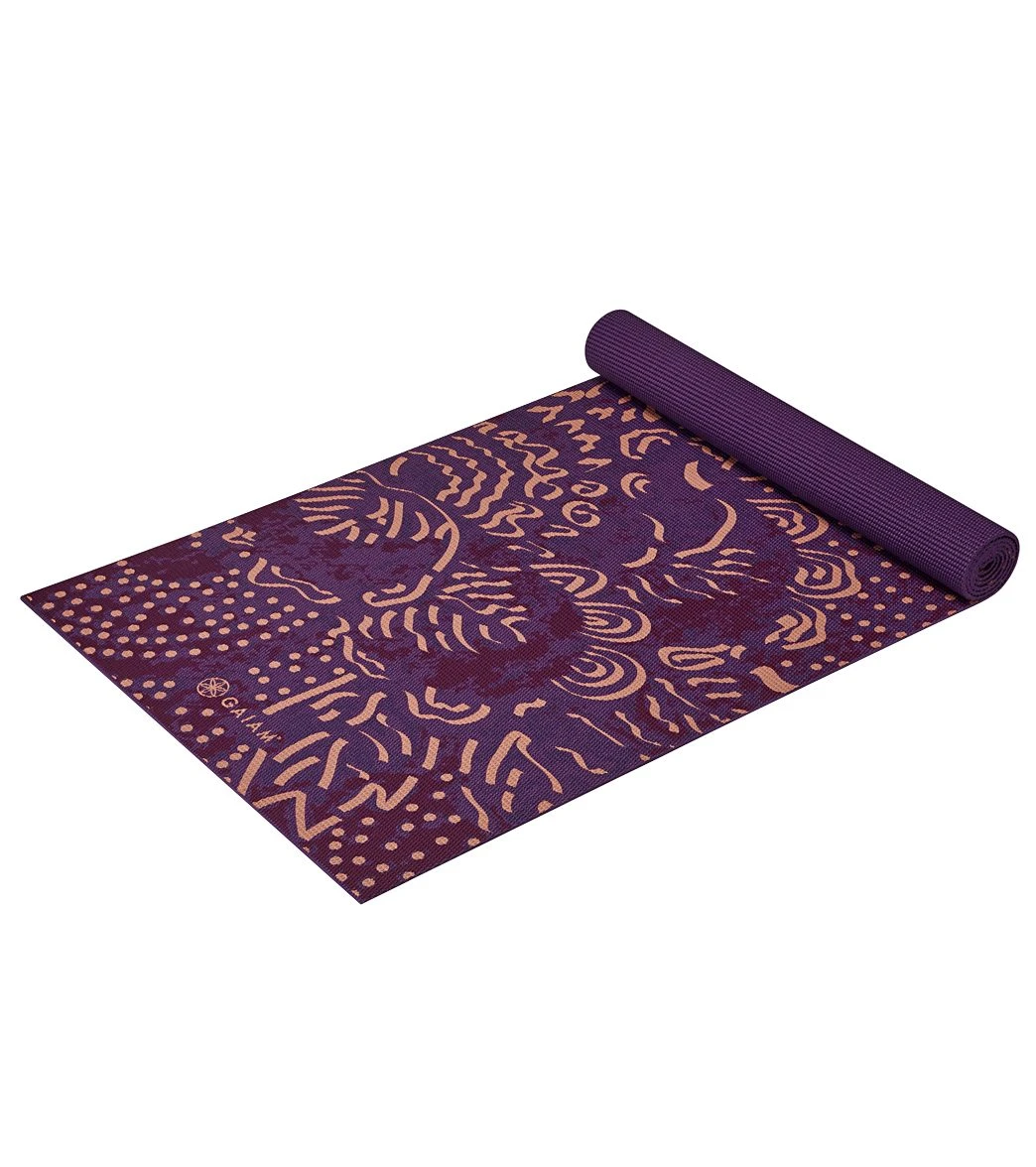 Gaiam Mulberry Cluster Classic Yoga Mat 68" 4mm 2 Gaiam Mulberry Cluster Classic Yoga Mat 68" 4mm - Image 2