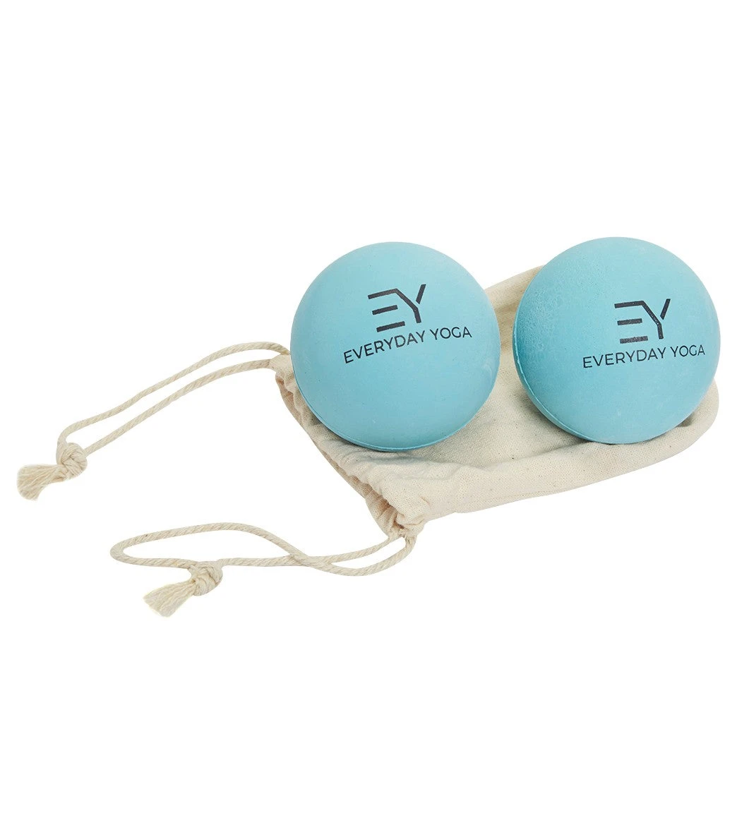 2.5 Inch Yoga Massage Therapy Ball Set In Tote 1 2.5 Inch Yoga Massage Therapy Ball Set In Tote