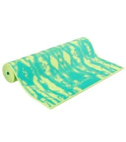 Gaiam Reversible Turquoise Lotus Printed Yoga Mat 68" 6mm Extra Thick -Swimline Store 5668997169320 turquoiselotus 3a
