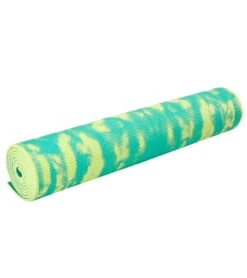 Gaiam Reversible Turquoise Lotus Printed Yoga Mat 68" 6mm Extra Thick -Swimline Store 5668997169320 turquoiselotus 5a