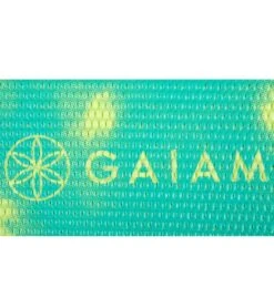 Gaiam Reversible Turquoise Lotus Printed Yoga Mat 68" 6mm Extra Thick -Swimline Store 5668997169320 turquoiselotus 6a