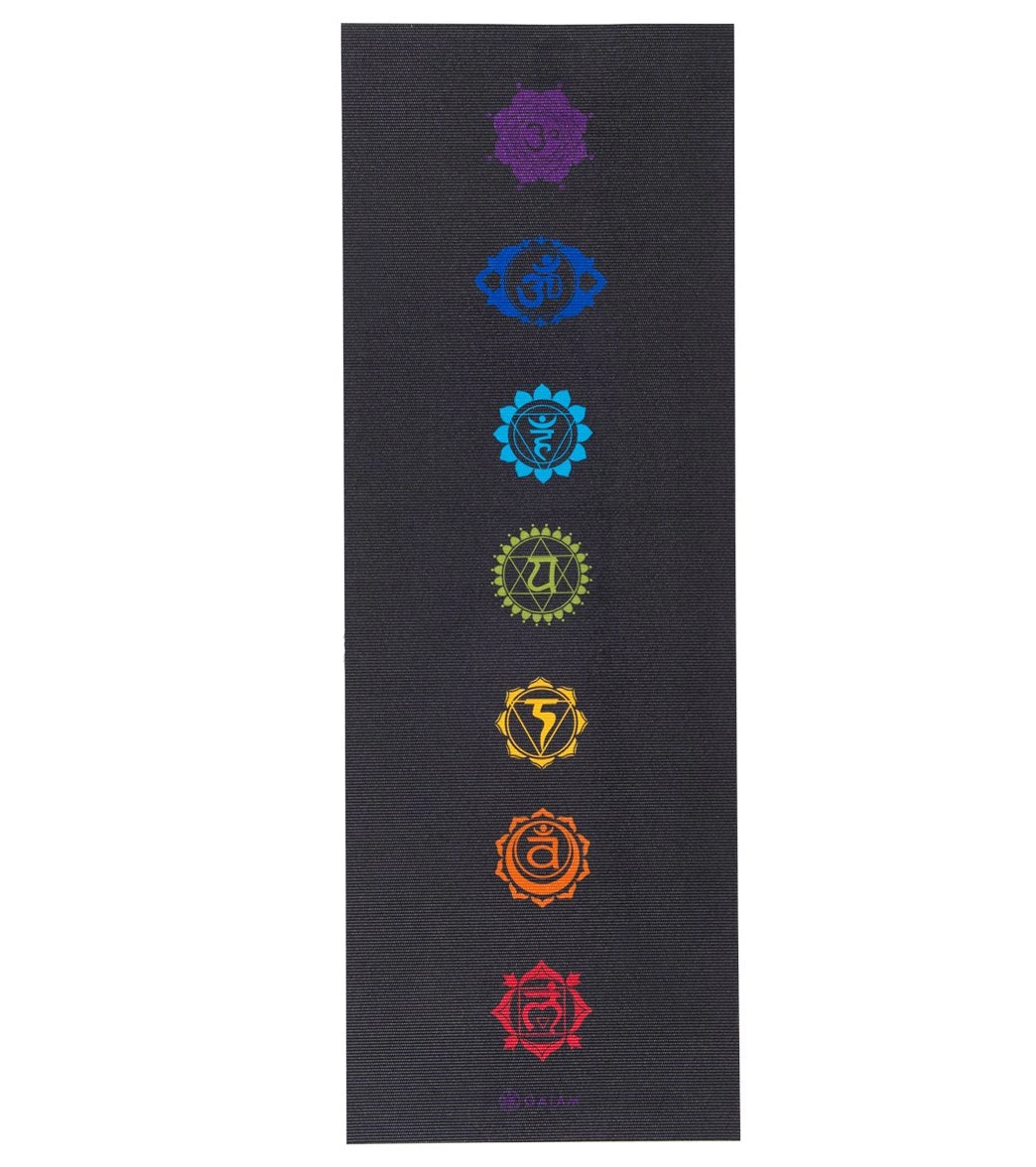 Gaiam Black Chakra Printed Yoga Mat 68" 6mm 1 Gaiam Black Chakra Printed Yoga Mat 68" 6mm