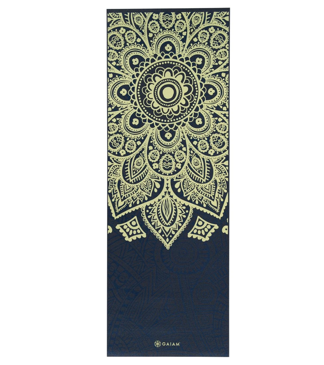 Gaiam Sundial Layers Printed Yoga Mat 68" 6mm Extra Thick 1 Gaiam Sundial Layers Printed Yoga Mat 68" 6mm Extra Thick