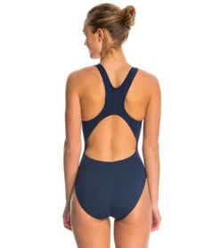 Lifeguard Wide Strap One Piece Swimsuit -Swimline Store 5670012453032 navy 3a