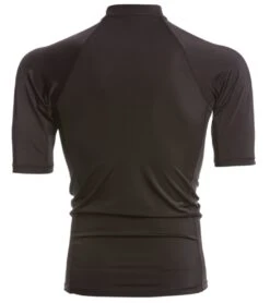 Men's Solid S/S UPF 50+ Sport Fit Rash Guard 5 Men's Solid S/S UPF 50+ Sport Fit Rash Guard -Swimline Store 5670214828200 black 3a