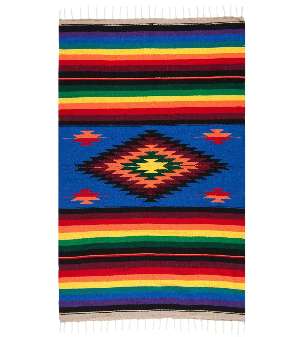 Super Diamond Mexican Yoga Blanket (Colors May Vary) 1 Super Diamond Mexican Yoga Blanket (Colors May Vary)