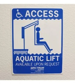 Spectrum ADA Pool Sign