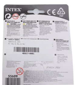 Intex Ear Plugs & Nose Clip Combo Set 5 Intex Ear Plugs & Nose Clip Combo Set -Swimline Store 5672121991336 blue 3a