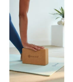 Gaiam Natural Cork Yoga Block Standard 4 Inch -Swimline Store 5672139391144 7