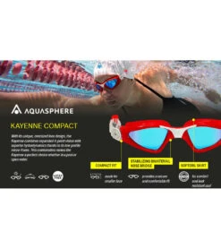 AQUASPHERE Kayenne Compact Fit Goggle -Swimline Store 5672644608168 glitterpowderblue 4a