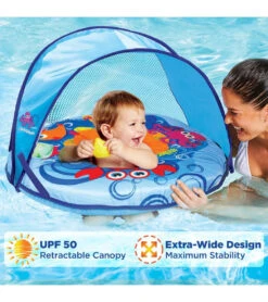 Self-Inflating Fabric Baby Boat With Canopy