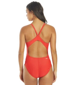Nike Women's Lifeguard Racerback One Piece Swimsuit -Swimline Store 5678175977640 universityred 3a