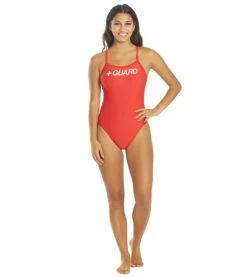 Nike Women's Lifeguard Racerback One Piece Swimsuit -Swimline Store 5678175977640 universityred 4a