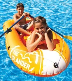 Poolmaster Islander Two Person Boat -Swimline Store 5689241043112 orange 3a