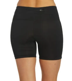 Nike Women's 6" Chlorine Resistant Essential Kick Swim Short -Swimline Store 6100144554152 black 3a