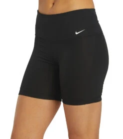 Nike Women's 6" Chlorine Resistant Essential Kick Swim Short -Swimline Store 6100144554152 black 5a
