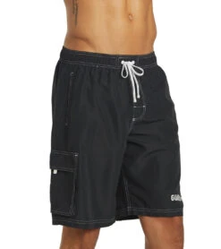 Guard Men's Hybrid Cargo Swim Trunk -Swimline Store 6215349665960 black 6a