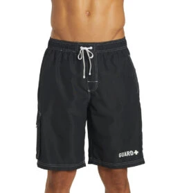 Guard Men's Hybrid Cargo Swim Trunk -Swimline Store 6215349665960 black 8a