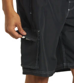 Guard Men's Hybrid Cargo Swim Trunk -Swimline Store 6215349665960 black 9a