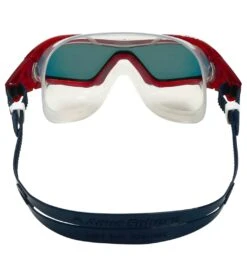 AQUASPHERE Vista Pro Mirrored Lens Mask -Swimline Store 6215487783080 redmirroredlensdarkbluered 4a