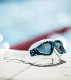AQUASPHERE Vista Clear Lens Mask -Swimline Store 6215487979688 turquoisebluesilver 5a