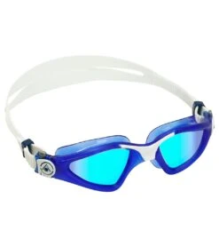 AQUASPHERE Kayenne Titanium Mirrored Lens Goggle -Swimline Store 6215489454248 bluemirroredlensdarkbluewhite 3a