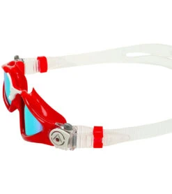 AQUASPHERE Kayenne Mirrored Lens Goggle -Swimline Store 6215489978536 bluemirroredlensredwhite 3a