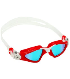 AQUASPHERE Kayenne Mirrored Lens Goggle -Swimline Store 6215489978536 bluemirroredlensredwhite 4a