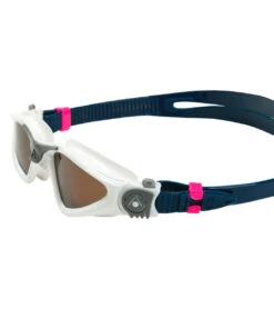 AQUASPHERE Kayenne Compact Fit Polarized Lens Goggle -Swimline Store 6215490240680 brownpolarizedwhitegrey 5a