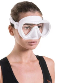 CRESSI A1 Yellow Anti-Fog Lens Scuba Mask -Swimline Store 6229797830824 whitewhite 4a