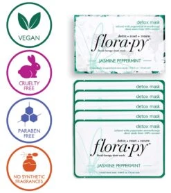 Detox Aromatherapy Sheet Mask 5 Count, Jasmine Peppermint -Swimline Store 6611788660904 5
