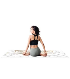 Lotus Yoga Mat 72" 3mm 7 Lotus Yoga Mat 72" 3mm -Swimline Store 6635510825128 white 4a