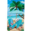 Dohler Beach Chairs And Palms Beach Towel 30”X 60”