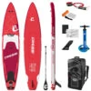 CRESSI Set Isup Fury Touring Dc 12’2’' Rosso Inflatable SUP