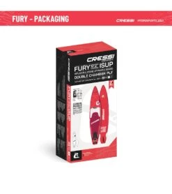 CRESSI Set Isup Fury Touring Dc 12’2’' Rosso Inflatable SUP -Swimline Store 6856350761128 redwhite 9a