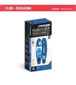 CRESSI Fluid All Round Dc 10'2'' Inflatable SUP Set -Swimline Store 6856351121576 bluewhite 10a
