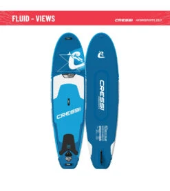 CRESSI Fluid All Round Dc 10'2'' Inflatable SUP Set -Swimline Store 6856351121576 bluewhite 12a