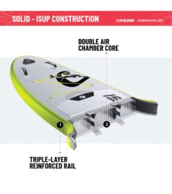 CRESSI Solid Tandem Dc 12'2'' Inflatable SUP -Swimline Store 6856351613096 grey 13a