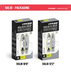 CRESSI Solid Tandem Dc 12'2'' Inflatable SUP -Swimline Store 6856351613096 grey 9a