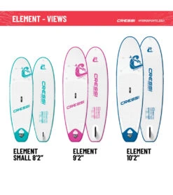 CRESSI Element All Around 9'2 Inflatable SUP Set 26 CRESSI Element All Around 9'2 Inflatable SUP Set -Swimline Store 6856351973544 pinkwhite 12a