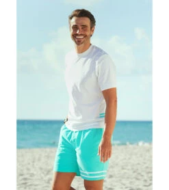 Men's Short Sleeve Rash Guard -Swimline Store 7030197158056 white 4a