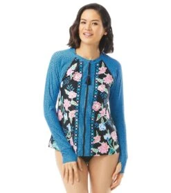 Women's Floral Fantasy Mary Long Sleeve Sun Guard Top