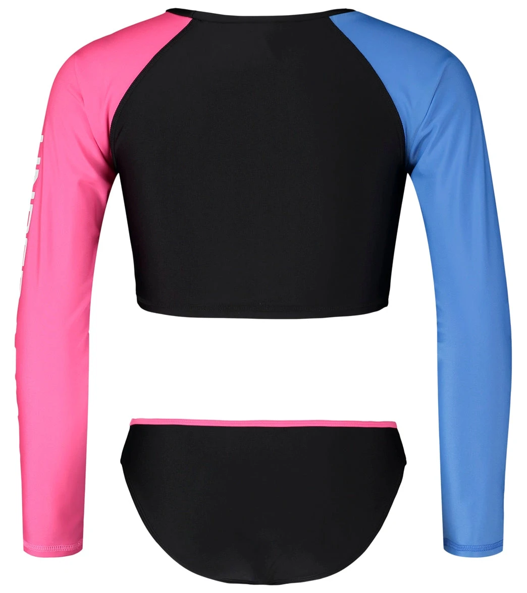 Under Armour Girls' Long Sleeve UPF 30+ Crop Rashguard Set (Little Kid, Big Kid) 3 Under Armour Girls' Long Sleeve UPF 30+ Crop Rashguard Set (Little Kid, Big Kid) - Image 3